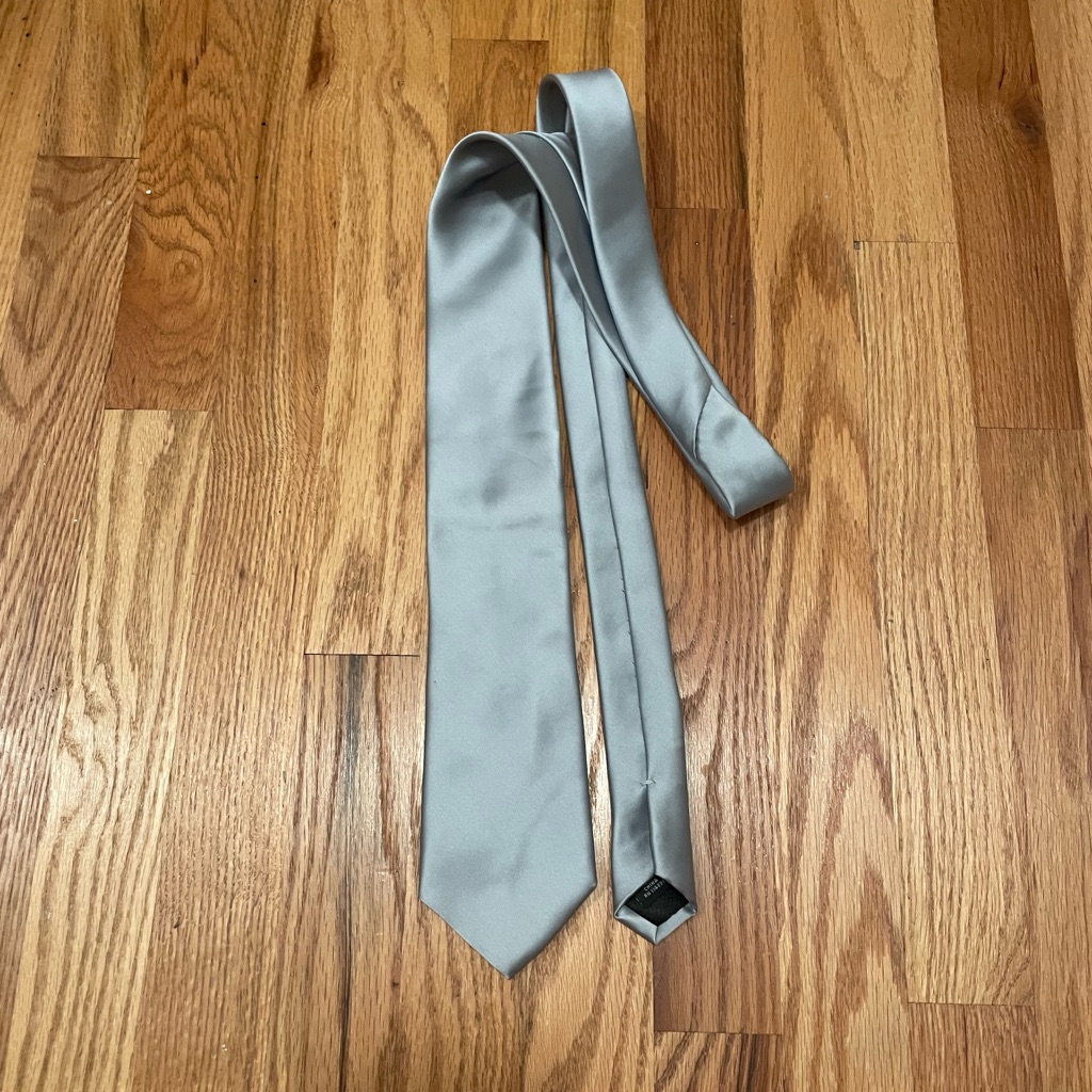 New Joseph  Feiss Gold Silver Grey Satin Tie